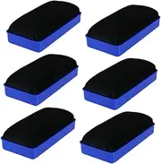 AUTSUPPL 6Pcs Whiteboard Erasers Magnetic Chalkboard Cleaners for Effortless Board Cleaning School Office Supplies Lightweight Portable Design