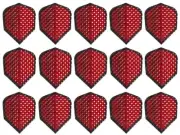 5 Sets Harrows Dimplex Standard Dart Flights - Ships w/ Tracking - Metallic Red