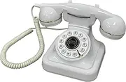 O M Age Book Voice Record Vintage Phone Recorder Wedding Phone Cus Ized with VOI Ail Best Wishes Suitable for Bridal Shower Birthday Party Baby Shower Anniversary Engagement - Retro White