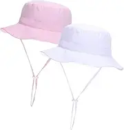 [Mayoii] Baby Sun Hat, UPF 50+ Kids Bucket Hat for Toddler Boys & Girls, Adjustable & Foldable, Breathable, Lightweight