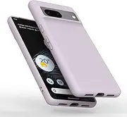 Silicone Phone Case Compatible with Google Pixel 7, Soft Protective Smart Phone Case for Women Men, Durable Anti-Scratch Shockproof Phone Cover Purple