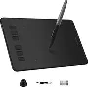 HUION Inspiroy H640P Drawing Tablet, 6x4 inch Art Tablet with Battery-Free Stylus, 8192 Pen Pressure, 6 Hot Keys, Graphics Tablet for Drawing, Writing, Design, Teaching, Work with Mac, PC & Mobile