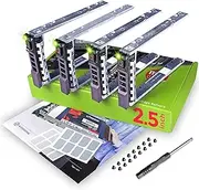 WorkDone 4-Pack - 2.5" Hard Drive Caddy G176J Compatible for Dell PowerEdge Server - T440 T640 R330 R430 T430 R630 T630 R730 R830 R930 R320 R420 and More - Hot-Swap Tray - Setup with Detailed Manual