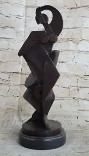 ABSTRACT BRONZE NUDE SCULPTURE LISTED ARTIST SIGNED MODERNIST MID CENTURY