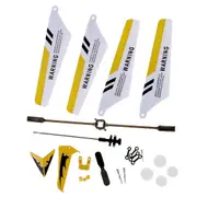 Syma Full Set Replacement Parts for Syma S107 RC Helicopter, Main Blades, Main Shaft,Tail Decorations, Tail Props, Balance Bar, Gear Set,Connect Bu...