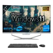 Aio All IN One Celeron 1.8ghz 27 " Curved 4gb 240gb Win11 PC Computer Fixed _