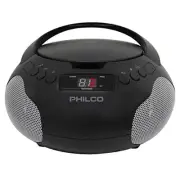 Portable CD Player Boombox with Speakers and AM FM Radio | Boom Box Black
