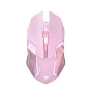 Bluetooth Wireless Mouse Girl Cute Pink Mute Game Rechargeable Mouse Desktop Laptop Mechanical Game 2400DPI Backlit Mouse