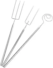 WATIIFUFU 3pcs Stainless Steel Cheese Fondue Fork Set Portable Chocolate Dipping Tools for Baking and Appetizers Compact Resistant Design for Convenient Storage