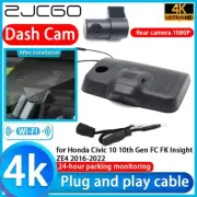 Wifi DVR Dash Cam Camera for Honda Civic 10 10th Gen FC FK Insight ZE4 2016-2022