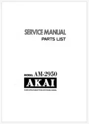 Akai AM-2950 Stereo Integrated Amplifier Service and Schematics Manual on USB