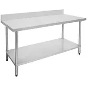 F.H.E 304 Grade Economic Stainless Steel Tables With Splashback