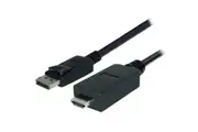BOOC DisplayPort to HDMI Cable - 4K 60Hz - 2m, Support 4K. Black