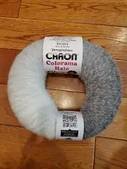 Caron Colorama Halo O'Go Quick Start Graphite FROST soft yarn discontinued