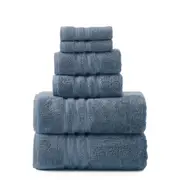 Logan & Mason Super Duet 6PC Towel Set- Blue