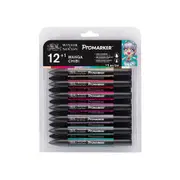 13pc Winsor & Newton ProMarker Manga Chibi Art Colouring/Drawing Marker Set