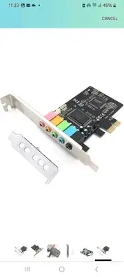 Padarsey PCIe 5.1 Internal Sound Card for PC, Windows 7, 3D Stereo Audio Card,..