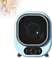 Portable Condenser Tumble Dryer 0-200 minutes Hot cold air 3D drying 5kg Vented Tumble Dryer, Compact, Mini Spin Dryer, 0.8kg Load Capacity Small Tumble Dryer,Blue