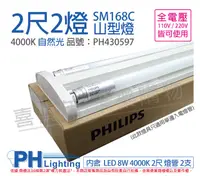 在飛比找PChome24h購物優惠-PHILIPS飛利浦 SM168C LED 16W 2尺2燈