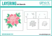 Gina K Designs Stencils - Dazzling Dahlia