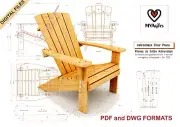 Digital plans + Assembly Manual to make a classic Adirondack chair from scratch