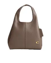 Lana pebbled-leather tote bag One size Brown