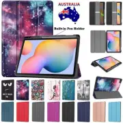 Smart Leather Case Pen Slot Cover For Samsung Galaxy Tab S6 Lite 10.4" P610 P613