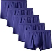 [Maiyifu-GJ] Men's Solid Colour Modal Underwear Breathable U Convex Boxer Briefs Comfortable Stretch Trunks