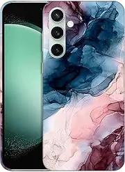 [GlamCase] for Samsung Galaxy S23 FE 5G, Galaxy S23 FE 5G Case - Abstract Marble Printed Slim & Sleek Cute Plastic Hard Snap on Protective Designer Back Phone Case/Cover for Samsung S23 FE 5G