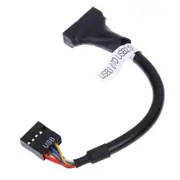 USB 3.0 20 Pin Male to USB 2.0 9 Pin Motherboard Female Cable for Floppy Drive Panel Motherboard Header Adapter Cord
