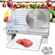 Electric Meat Slicer 6.8 Food Slicer with Removable Stainless Steel Blade