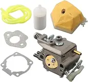 XXUMKL Fit for H-u-s-q-v-a-r-n-a 50 51 55 Chainsaw Accessories Air Filter Fuel Line Spark Plug Gaskets 1 Set Carburetor Kit