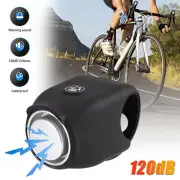 120dB Loud Cycling MTB Bicycle Electric Horn Rainproof Handlebar Bell Black