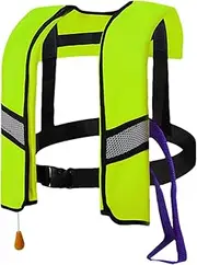 Hogvinnatil Life Vests, Life Vests for Adults, Lightweight Swimming Jacket for Adults, Portable Buoyancy Aid for Kayak Boat Snorkel Paddle Board Block Automatically Inflate