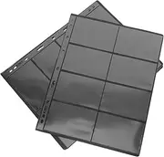 NAMOARLY Stamp Holder Stamp Storage Pocket Album Storage Holder 10 Sheets Coin Collector Supplies