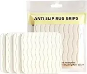 SSKHE Set of 4 Non-Slip Carpet Grippers,Vacuum Tech Anti Slip Rug Underlay for Wooden Floor, Residue-Free,Washable and Reusable,Secure Hold