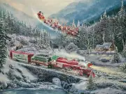 Ceaco - Thomas Kinkade - Christmas Light Express - 500 Piece Jigsaw Puzzle