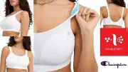 Champion Full Support Sports Bra No Wire High Impact White Spot 12 14 16 C D DD