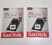 2x SanDisk 128GB microSDXC C10 UHS-I Memory Card Ultra