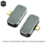 Multi-Function 6 in 1 Type-C Hub 3.55Mm Jack PD100W USB3.0/USB2.0/USB3.1 Hdmi-Co
