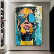 Hand Painted Wall Art Portrait Woman Oil Painting On Canvas Custom Vintage Female Painting Living Room Wall Decor Modern Wall Art portrait oil painting Home De
