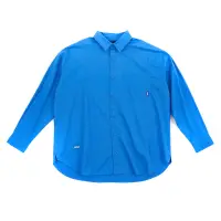 在飛比找蝦皮商城優惠-NCAA 寬版長袖男襯衫 藍色 73251477 82 no