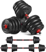 2021 Adjustable Dumbbells Set Weight to 88Lbs / 110Lbs, Free Weight with Connect