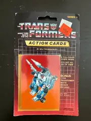 Transformers 1985 Action Cards Series 1 Sealed Pack Orange Mirage #12