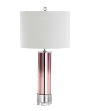 JONATHAN Y Designs 27in Edward Glass & Crystal LED Table Lamp
