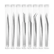 Stainless Steel Precision Tweezers for Electronic Repair and Jewelry Crafting