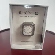 Apple Watch Case Silver Double Halo SKY B By Rachel & Victoria Series 4 & 5