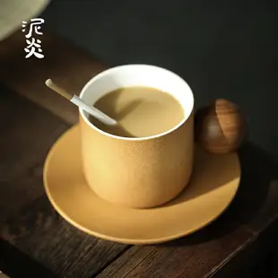 陶瓷咖啡杯帶勺帶杯墊家用馬克杯創意簡約時尚水杯辦公杯咖啡杯子