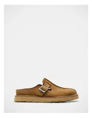 [Clarks] Solsbury Mule Shoes in Cola Suede