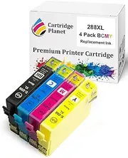 Cartridge Planet 4 Pack (1BK,1C,1M,1Y) Compatible Ink for Epson 288XL for Epson Expression Home XP-240 XP-340 XP-344 XP-440